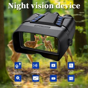 Infrared Night Vision Binoculars for Total Darkness