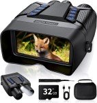 Infrared Night Vision Binoculars for Total Darkness