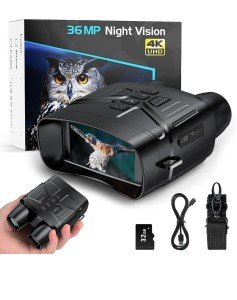 4K Night Vision Hunting Binoculars with Rechargeable Battery