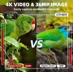 4K Night Vision Hunting Binoculars with Rechargeable Battery