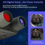 5K Night Vision Goggles with 10X Zoom