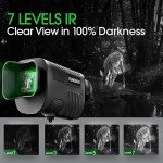 8X Zoom Night Vision Monocular for Hunting & Camping
