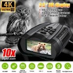 10X Zoom Night Vision Binoculars with HD Camera