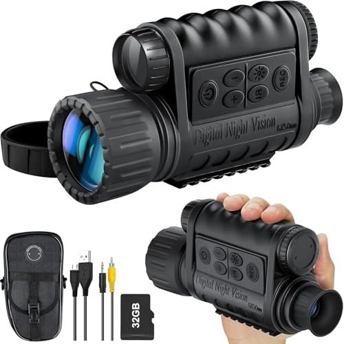 Night Vision Monocular with IR Illuminator for Hunting