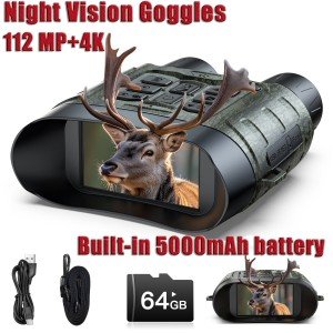 4K Night Vision Binoculars with 12X Zoom