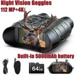 4K Night Vision Binoculars with 12X Zoom
