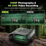 4K Night Vision Binoculars with 12X Zoom
