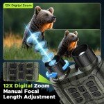 4K Night Vision Binoculars with 12X Zoom