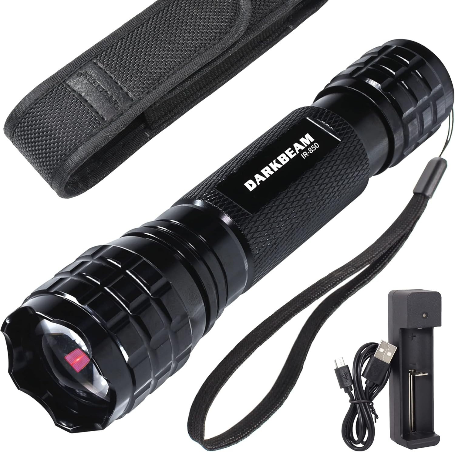 Mini Rechargeable IR Flashlight 850Nm for Night Vision