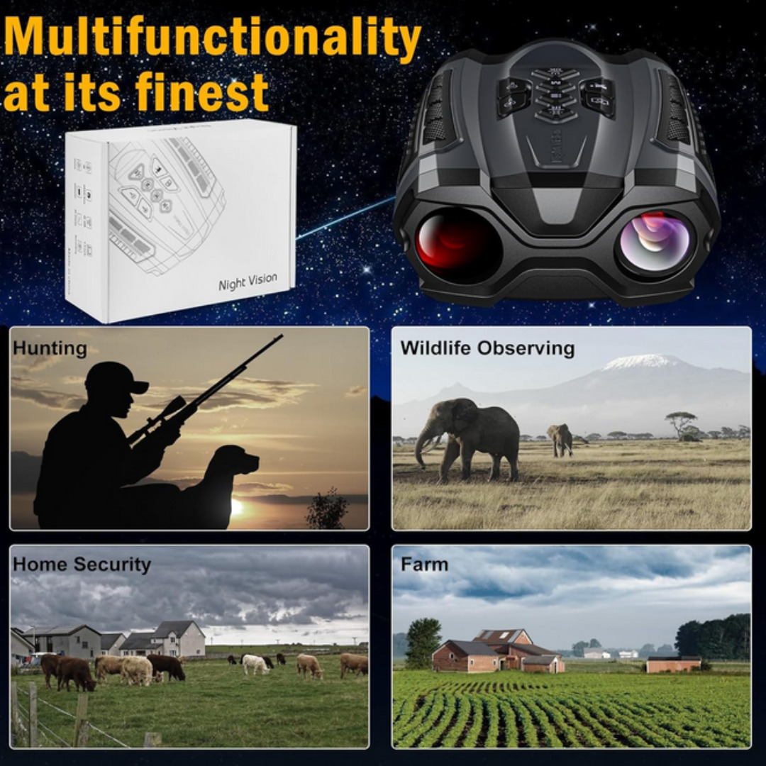 4K Night Vision Binoculars with 10X Zoom