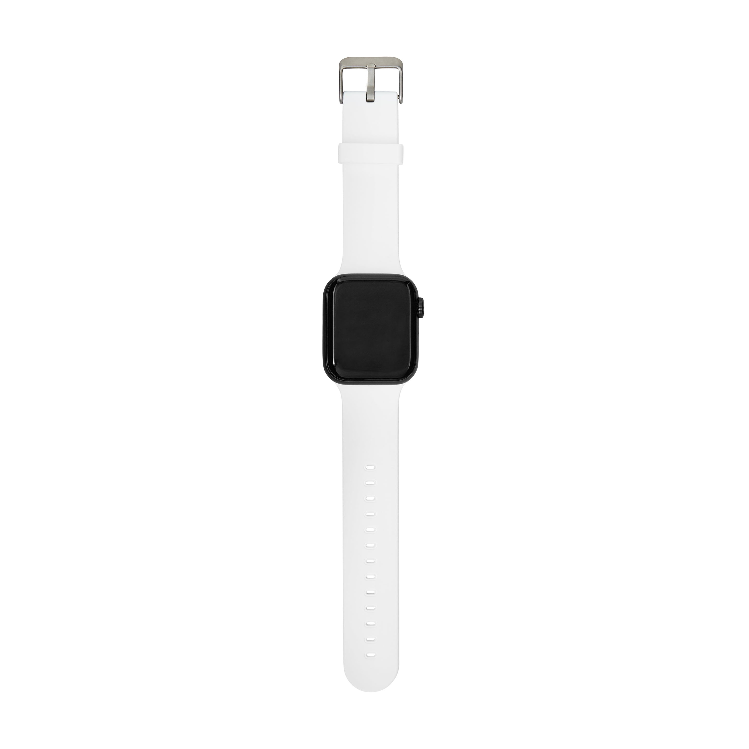 onn. White Silicone Band for Apple Watch 38/41mm