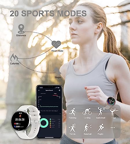 Smart Silver Fitness Watch for Women