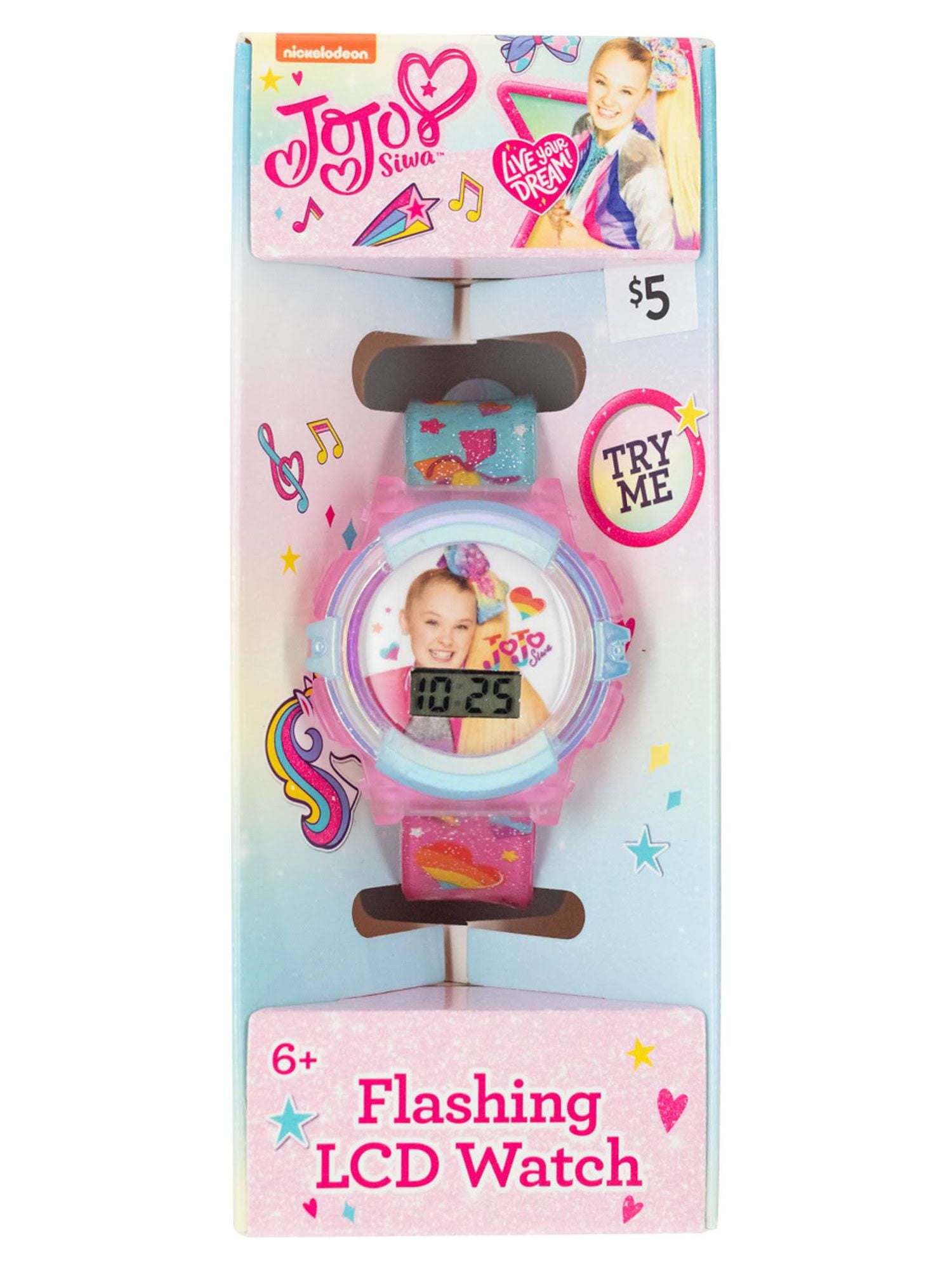 Multi-colored Jojo Siwa LCD Kids Watch