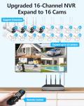 OOSSXX 8-Channel 1080P Wireless Security Camera System
