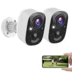 MaxiViz 2-Pack Wireless Outdoor Security Cameras