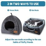Cozy Cat Cave Bed with Washable Cushion