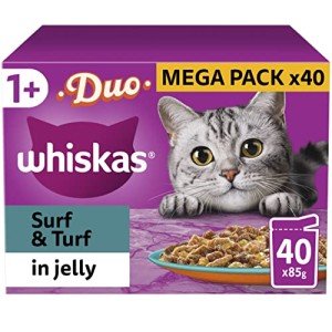 Whiskas Tasty Duo Surf & Turf Cat Food Pouches