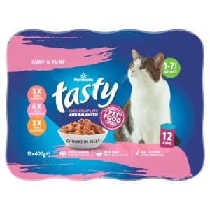 Morrisons Fish & Meat Cat Food Chunks 12 Pack