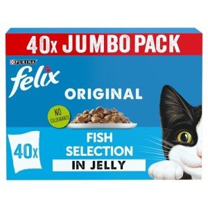 FELIX Original Fish Favourites Wet Cat Food 40x85g