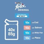 FELIX Original Fish Favourites Wet Cat Food 40-pack