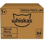 Whiskas 1+ Adult Mixed Jelly Cat Food Pouches