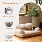 Stylish Fluffy Cat Bed for Indoor Use
