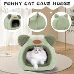 Cozy Cat Bed Tent with Washable Cushion