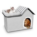 Cozy 2-in-1 Cat House with Removable Cushions