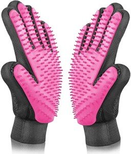 Pet Grooming Glove for Cats and Dogs