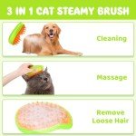 3-in-1 Rechargeable Steamy Cat Grooming Brush