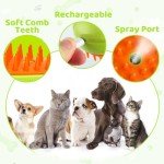3-in-1 Rechargeable Steamy Cat Grooming Brush