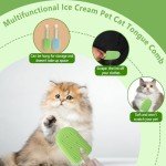 2-Pack Silicone Cat Tongue Comb and Brush