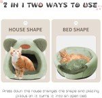 Cozy Cat Bed Tent with Washable Cushion