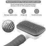 Self-Cleaning Cat Grooming Slicker Brush
