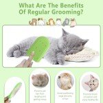 2-Pack Silicone Cat Tongue Comb and Brush