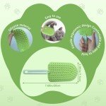 2-Pack Silicone Cat Tongue Comb and Brush