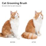 Aumuca Cat Grooming Brush with Release Button