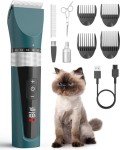 5-Speed Cordless Cat Grooming Clippers for Matted Fur