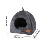 Cozy Cat Cave Bed with Washable Cushion