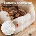 Stylish Fluffy Cat Bed for Indoor Use