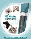 5-Speed Cordless Cat Grooming Clippers for Matted Fur