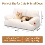 Stylish Fluffy Cat Bed for Indoor Use