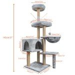 Multi-Level Cat Tree and Scratching Post