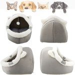 Cozy Cat Bed with Toy and Removable Pillow