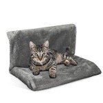 Cozy Grey Radiator Bed for Cats and Dogs