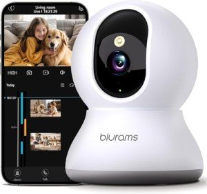2K Indoor Pet Camera with 360° View