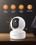 BoyKeep 2K Pet Camera with 360° WiFi & Night Vision