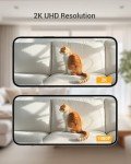BoyKeep 2K Pet Camera with 360° WiFi & Night Vision