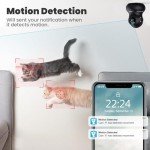 2K Indoor Pet Camera with 360° Motion Tracking