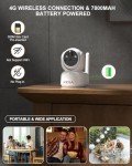 Xega 4G Indoor Security Camera with Night Vision